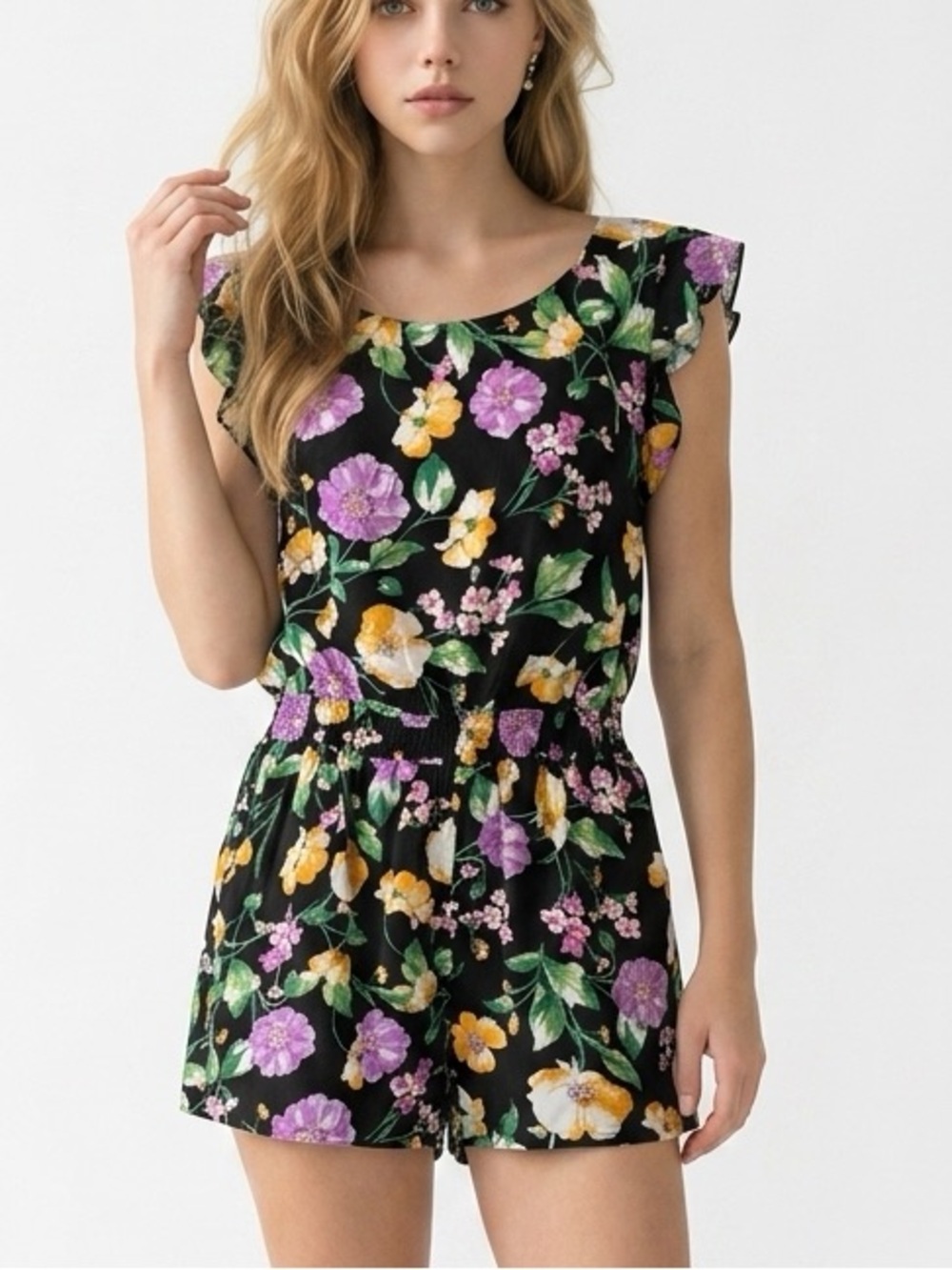 Li les floral‎ romper size Medium